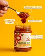ragu con macinato vegetale ai peperoni